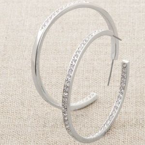 Touchstone by Swarovski Grand Hoopla Earrings